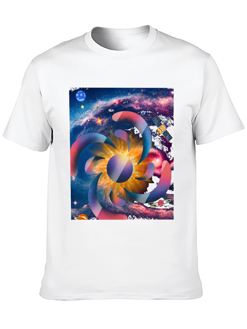 Galaxy Swirl Graphic Tee - Cosmic Style