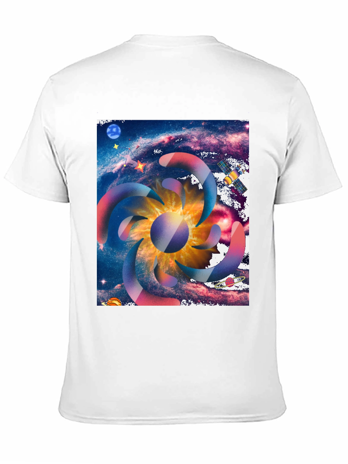 Galaxy Swirl Graphic Tee - Cosmic Style