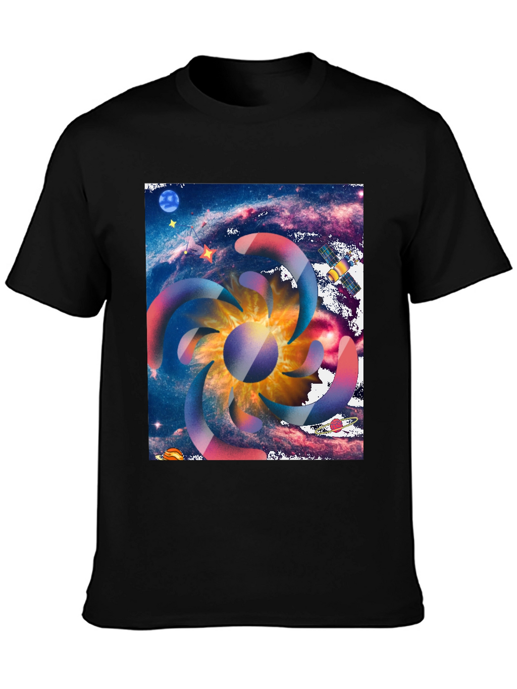 Galaxy Swirl Graphic Tee - Cosmic Style