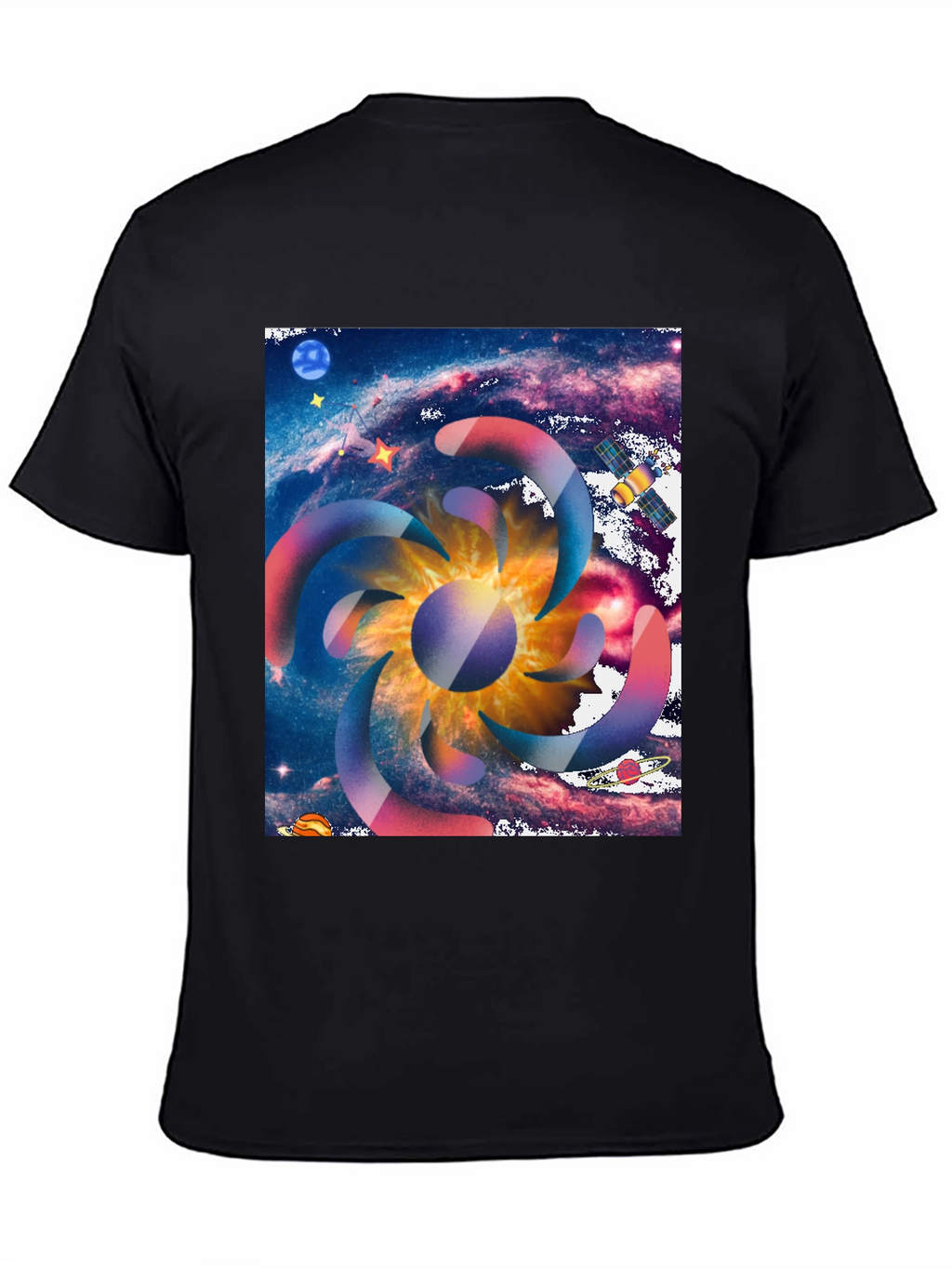Galaxy Swirl Graphic Tee - Cosmic Style