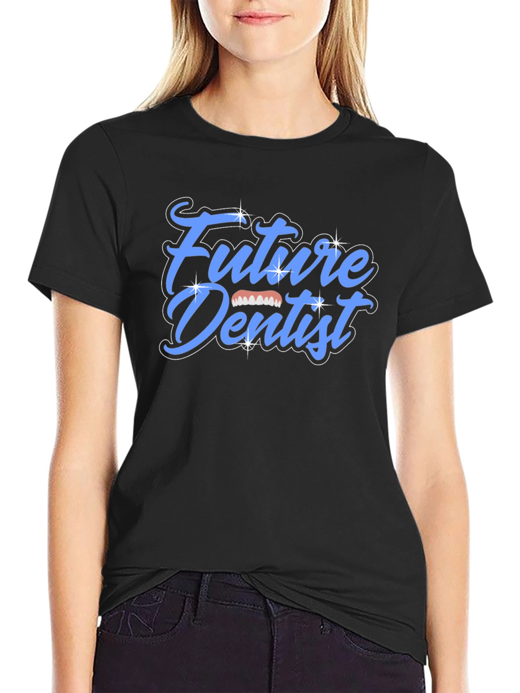 Future Dentist Graphic Tee - Black