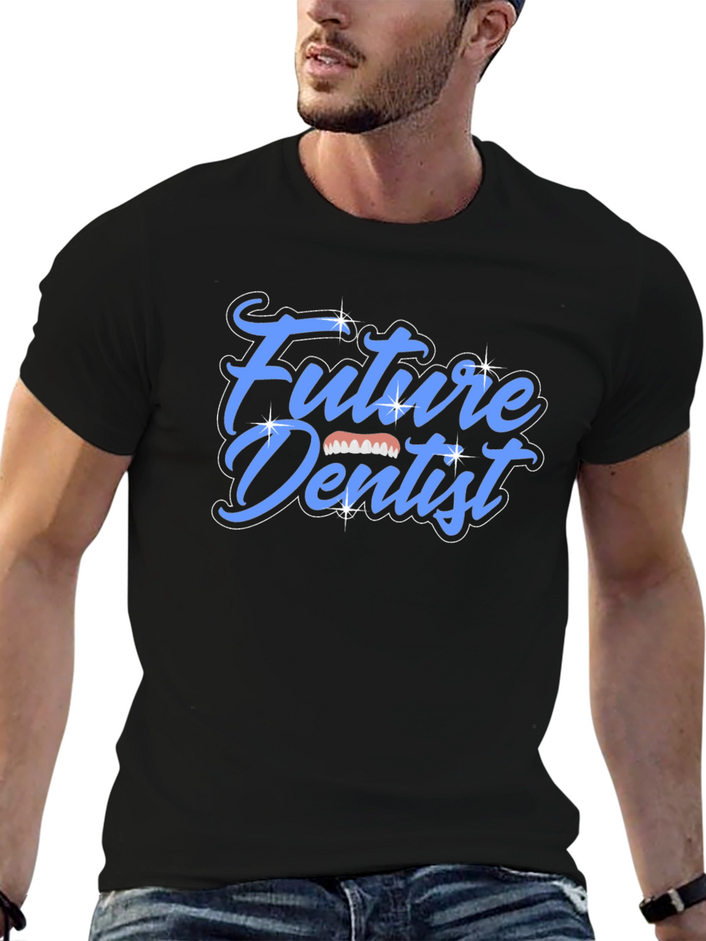 Future Dentist Graphic Tee - Black