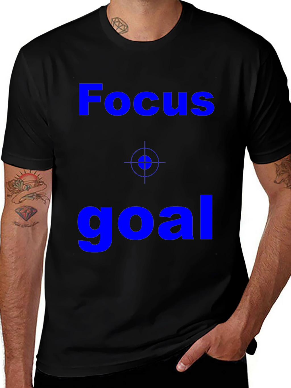 Focus Goal Black T-Shirt