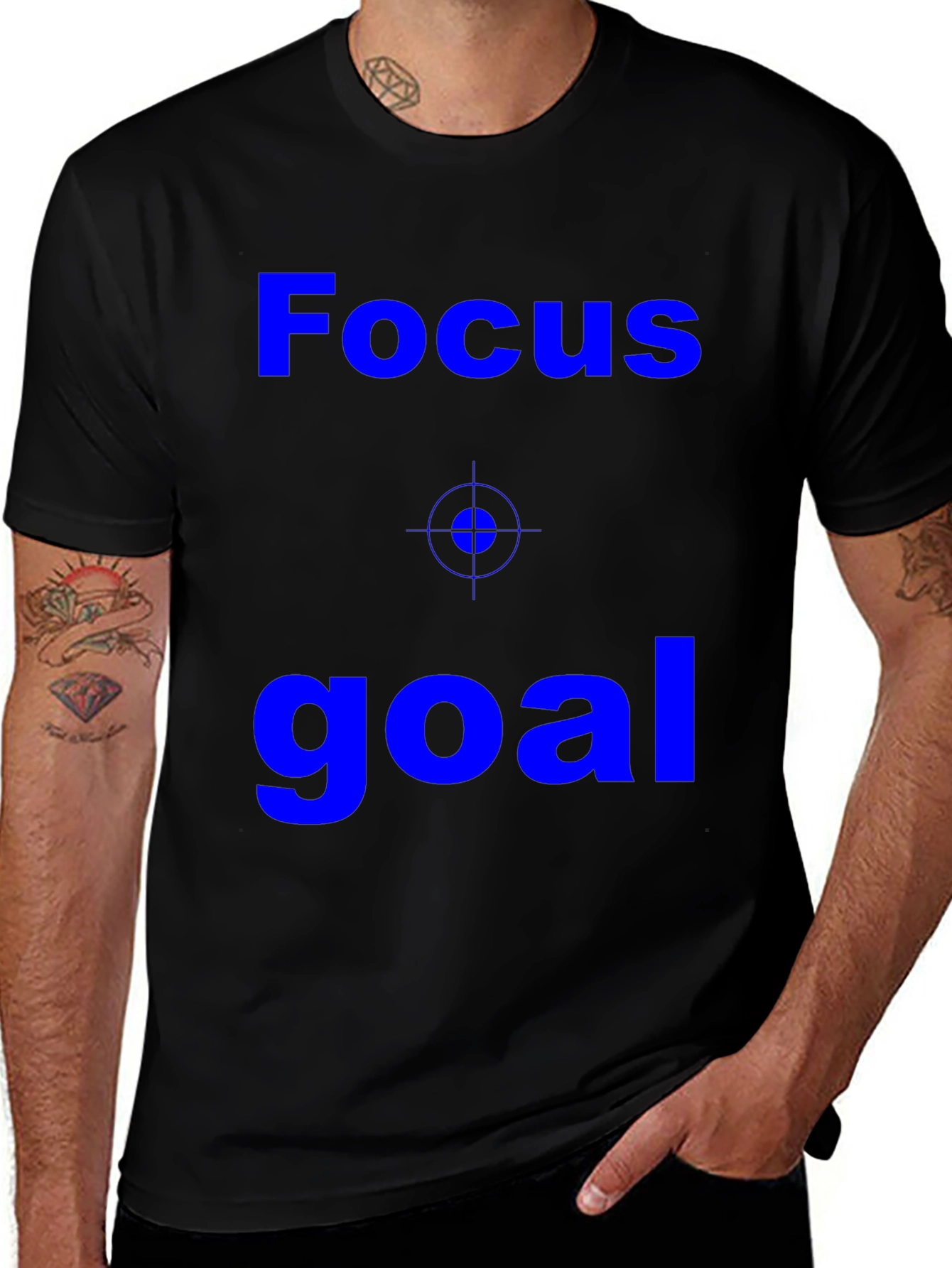 Focus Goal Black T-Shirt