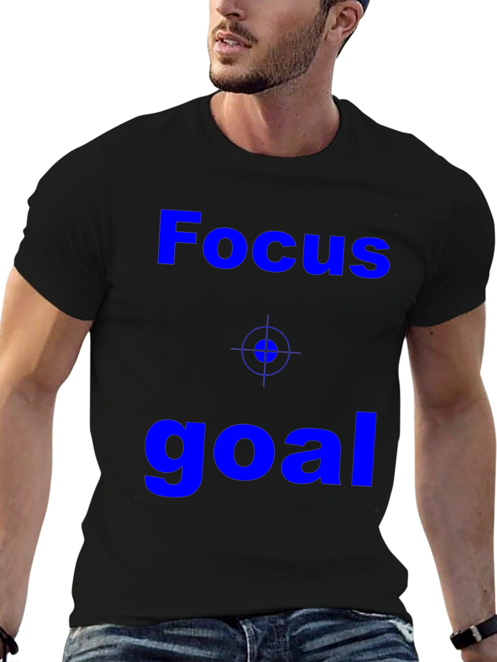Focus Goal Black T-Shirt