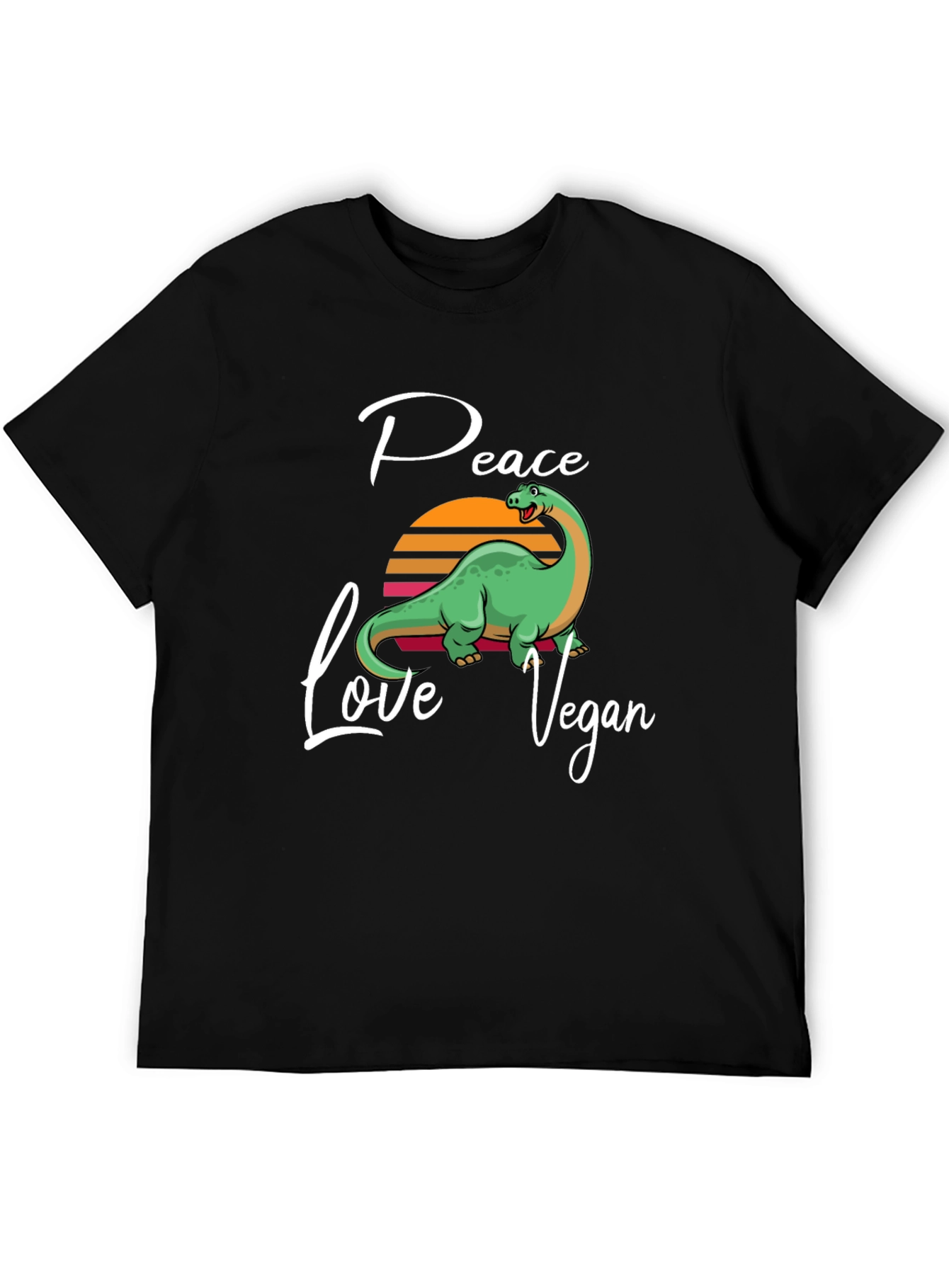 Peace Love Vegan Dinosaur T-Shirt