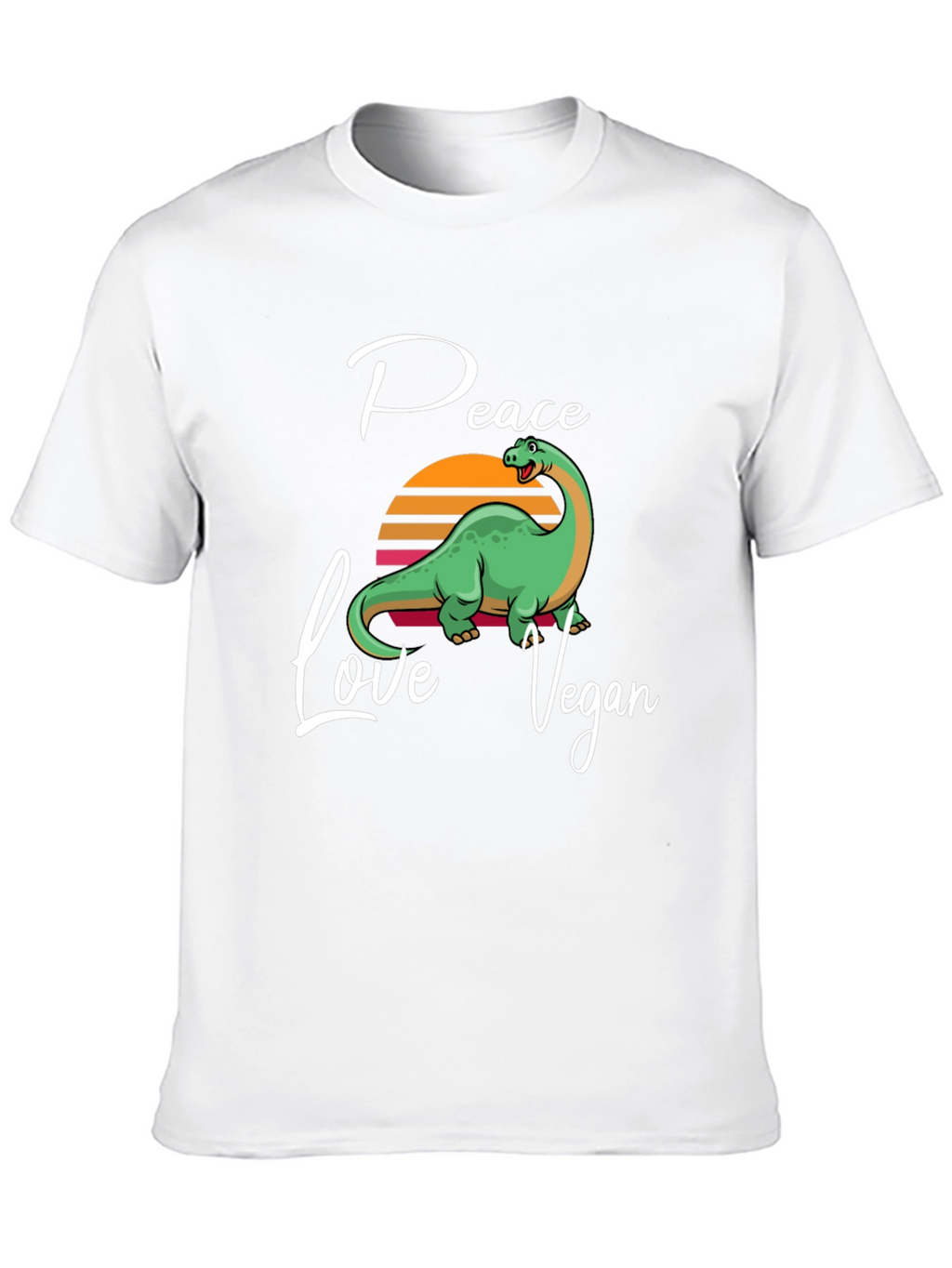 Peace Love Vegan Dinosaur T-Shirt