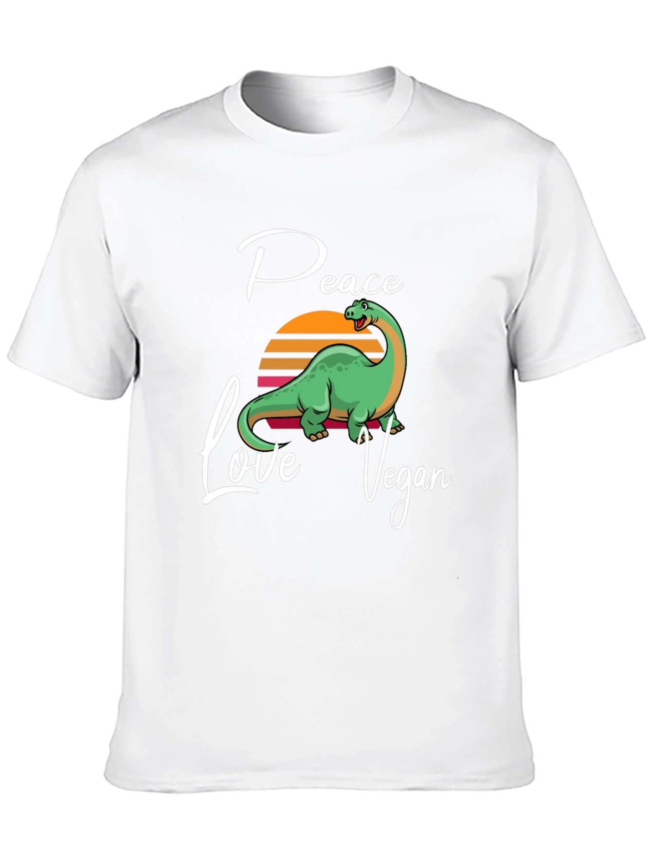 Peace Love Vegan Dinosaur T-Shirt