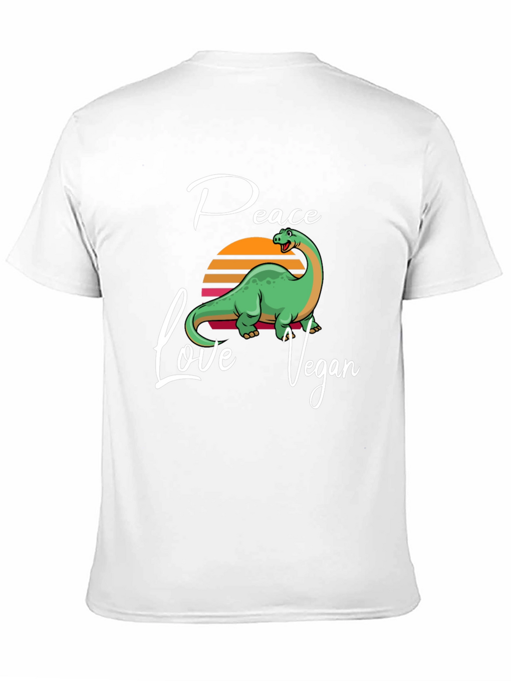 Peace Love Vegan Dinosaur T-Shirt