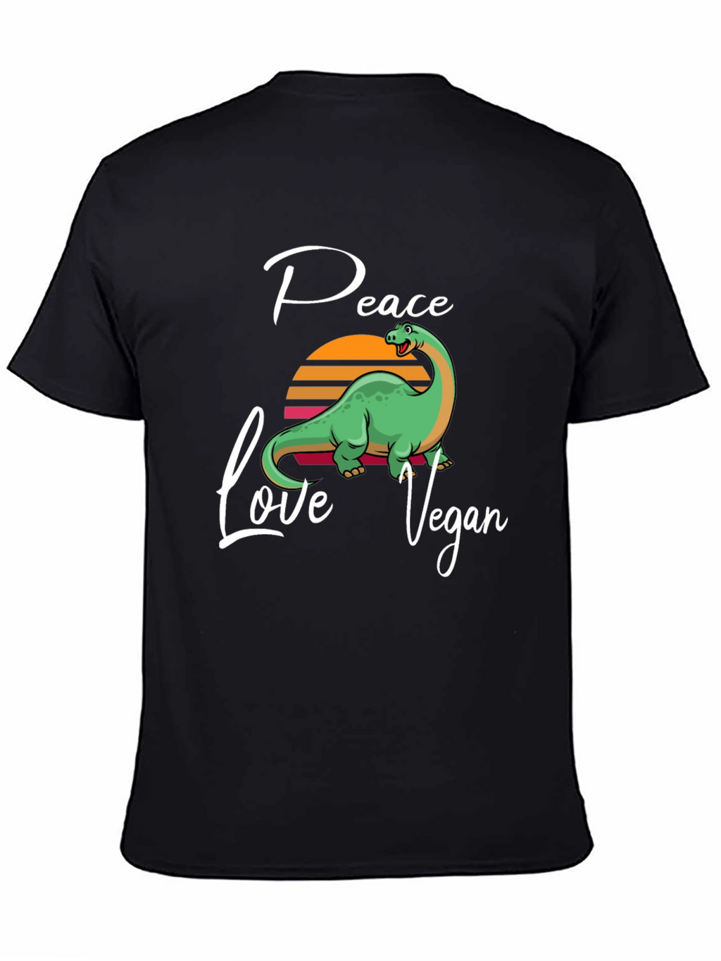 Peace Love Vegan Dinosaur T-Shirt