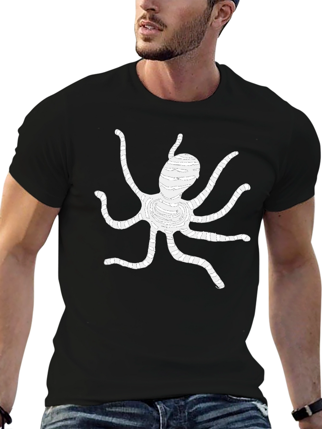 Black Octopus Graphic Tee