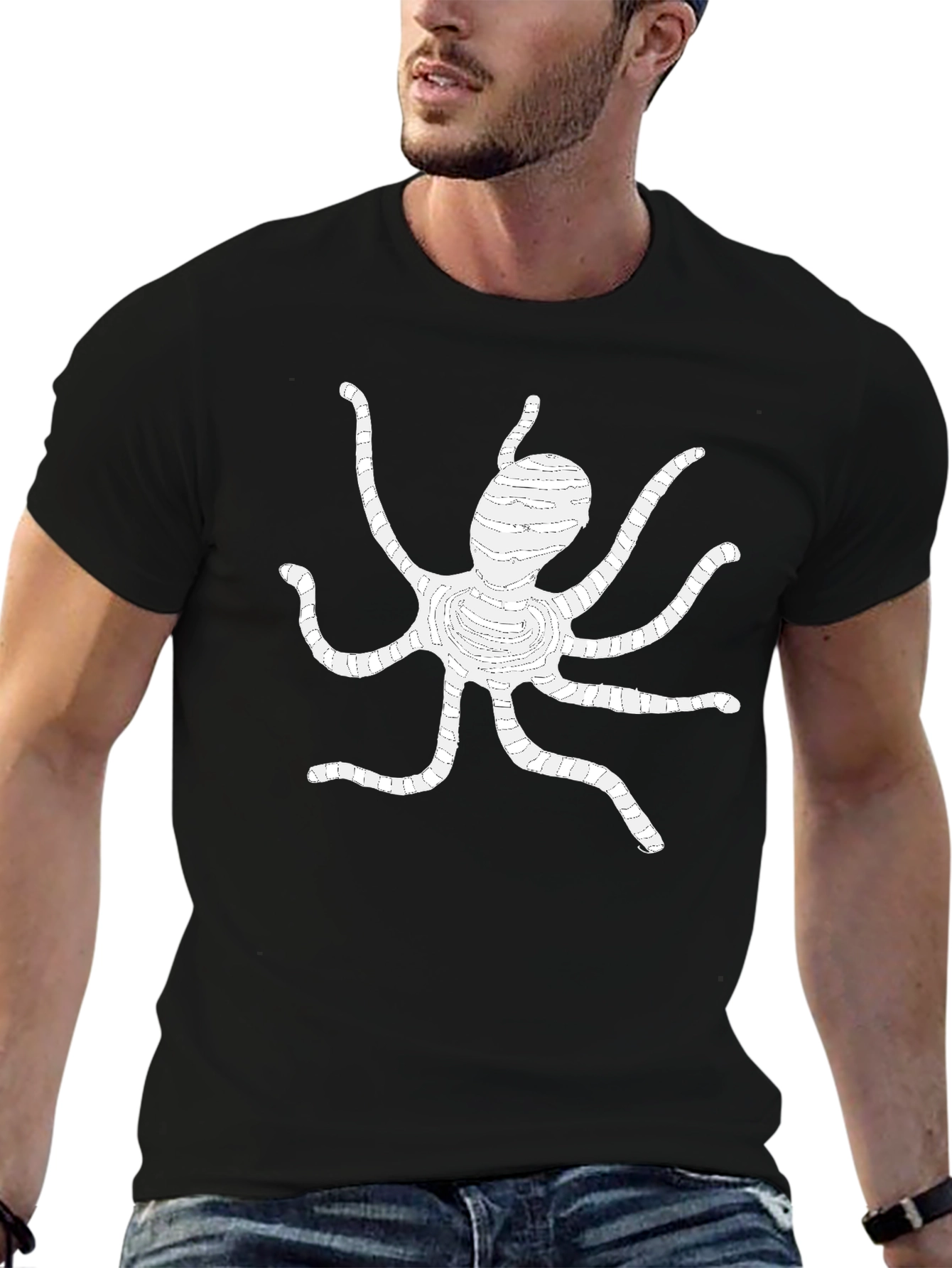 Black Octopus Graphic Tee