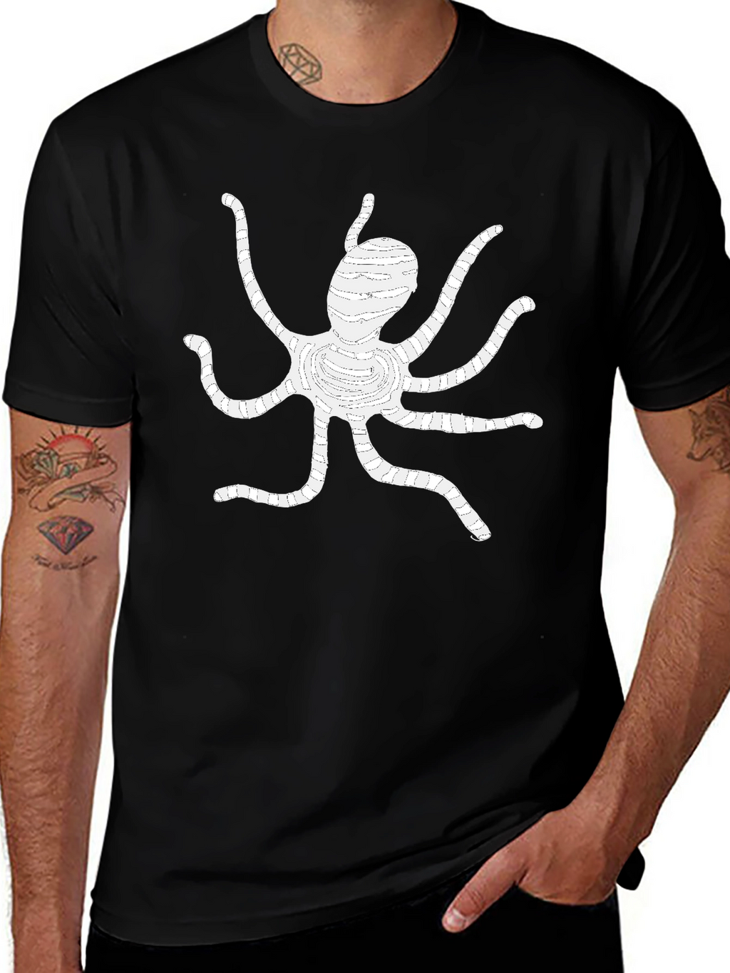 Black Octopus Graphic Tee
