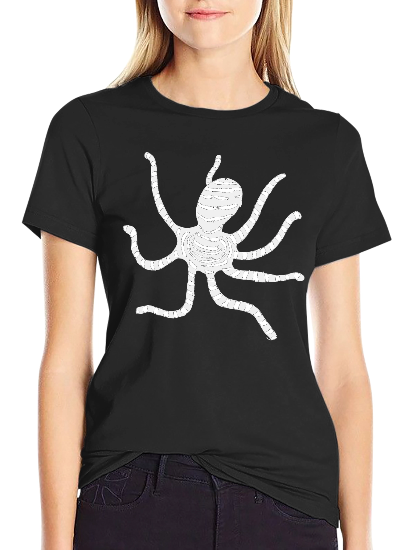 Black Octopus Graphic Tee
