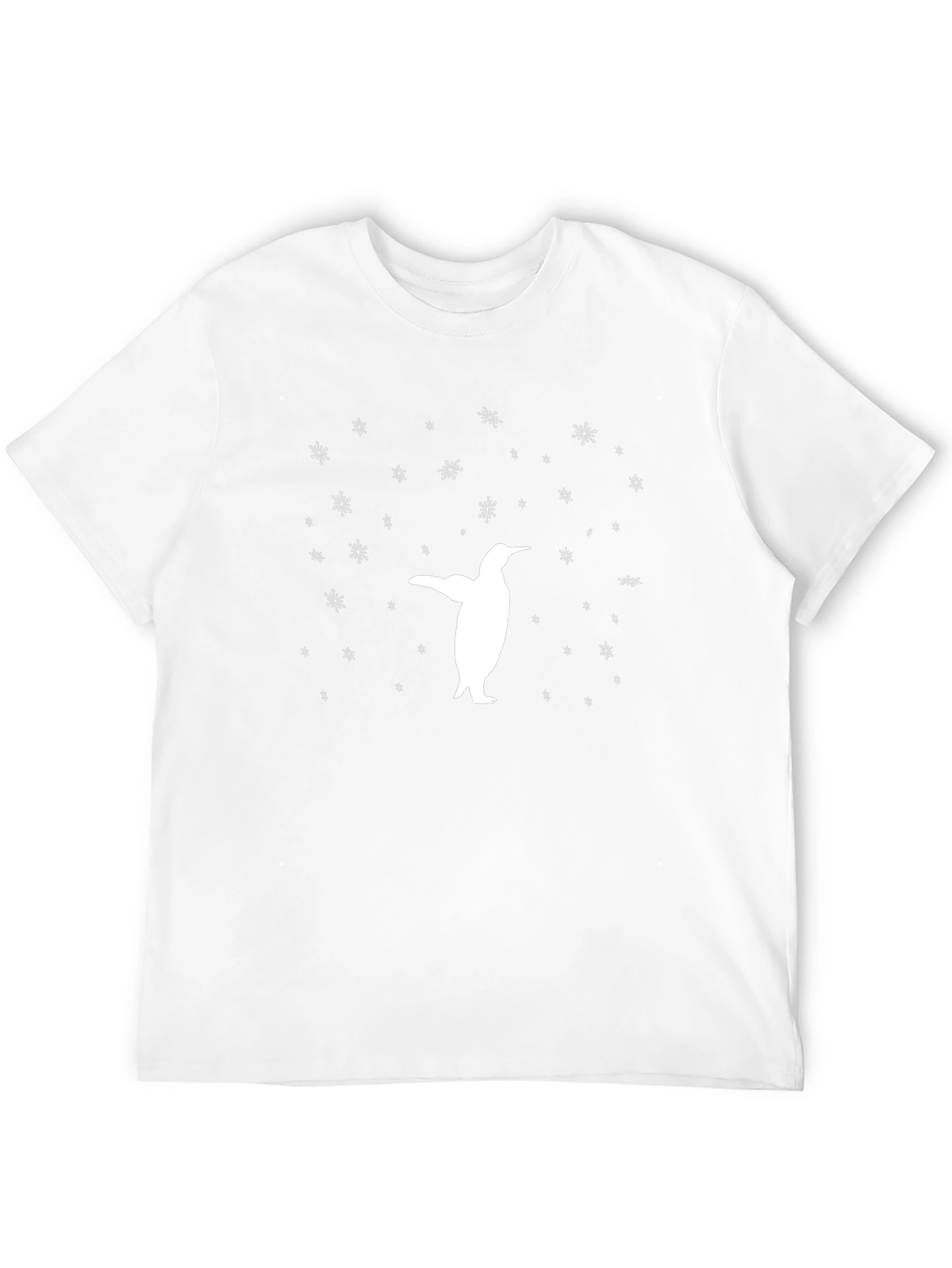 Penguin Snowflake Black Graphic Tee