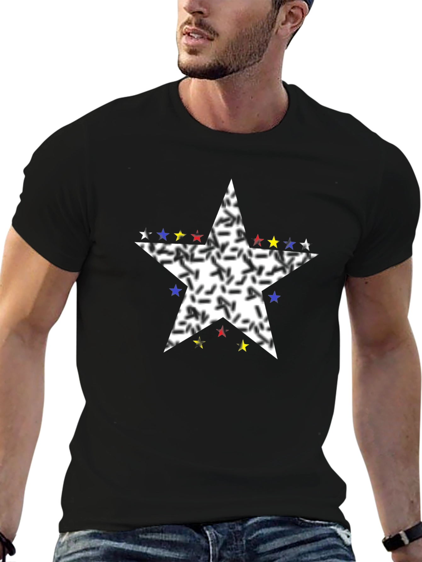 Star Graphic Black T-Shirt