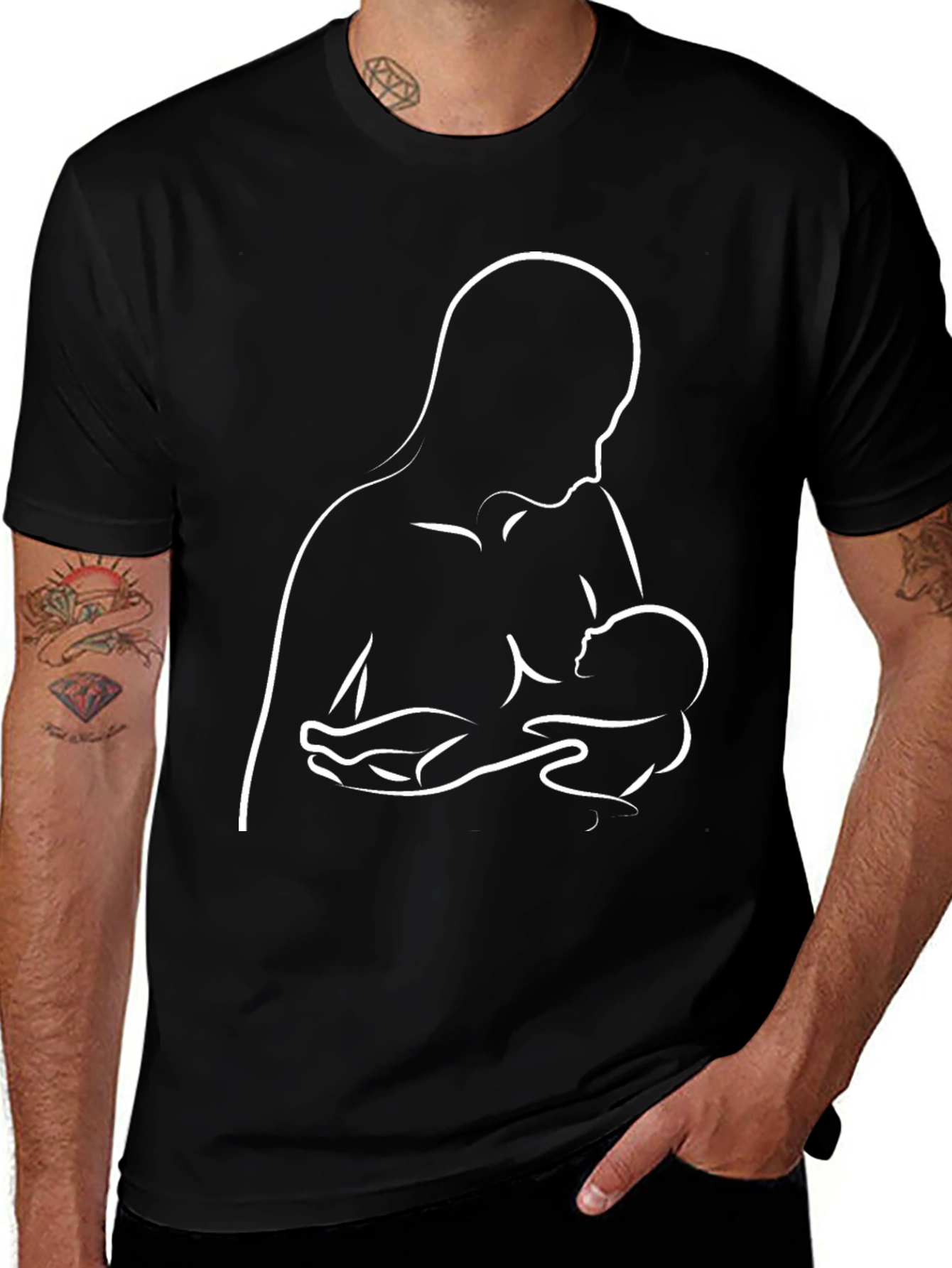 Breastfeeding Support Tee - Black