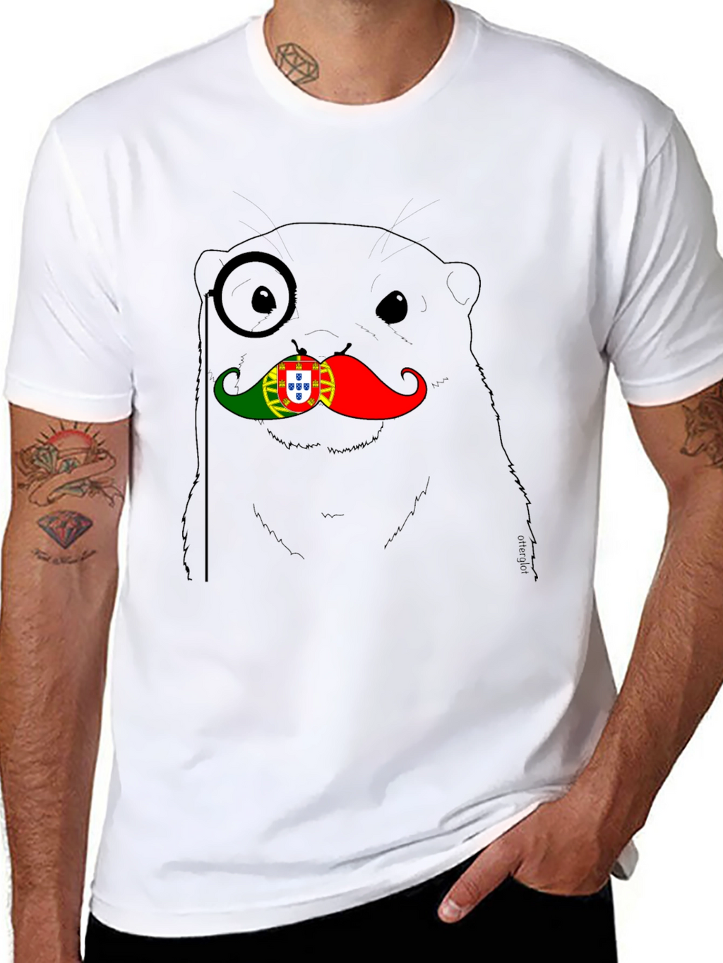 Portugal Otter Graphic T-Shirt