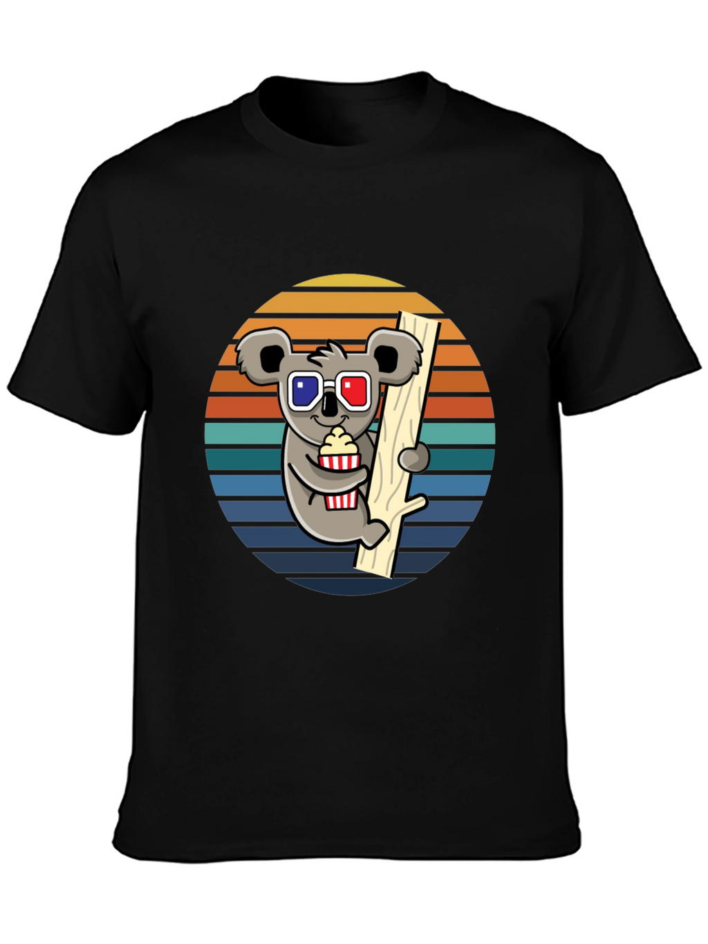 Koala Movie Night T-Shirt - Fun Graphic Tee