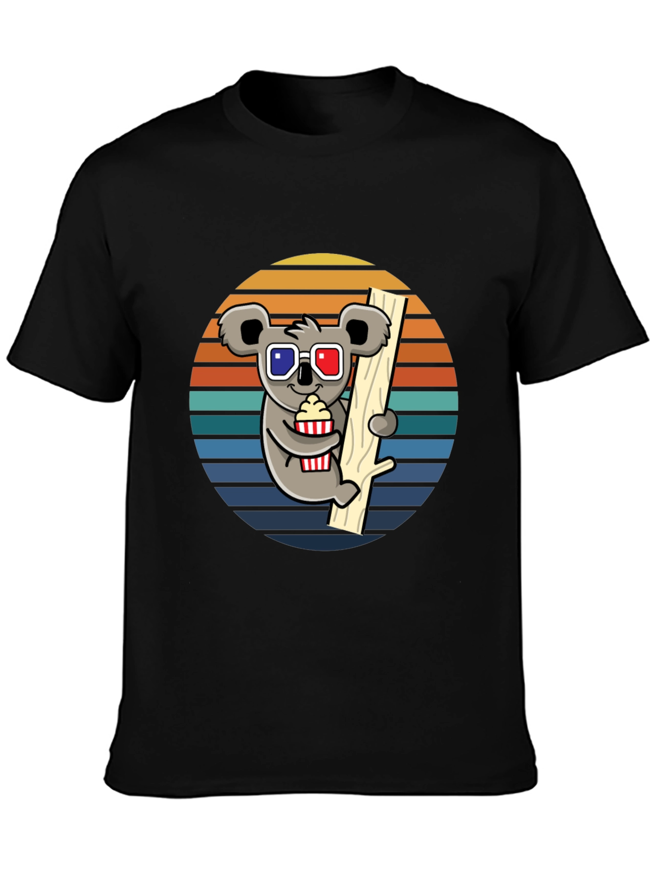 Koala Movie Night T-Shirt - Fun Graphic Tee