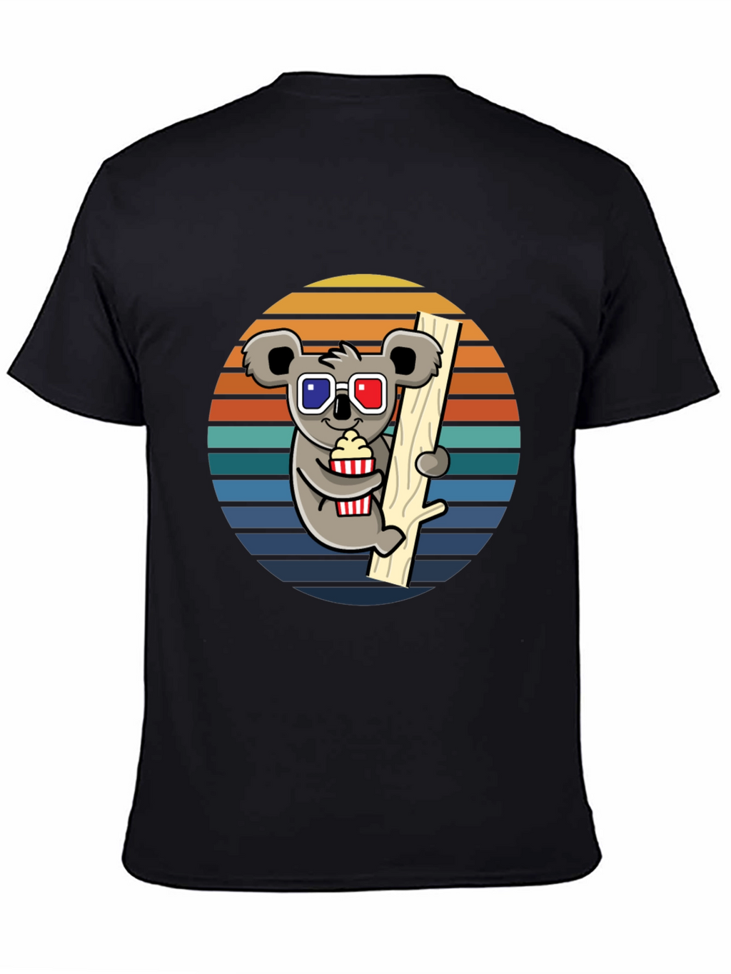 Koala Movie Night T-Shirt - Fun Graphic Tee