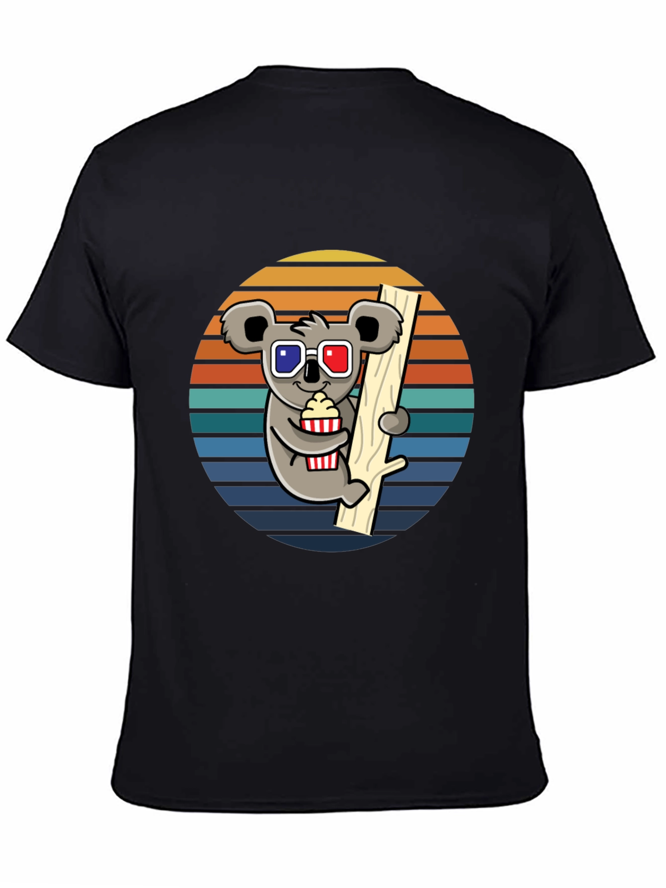 Koala Movie Night T-Shirt - Fun Graphic Tee