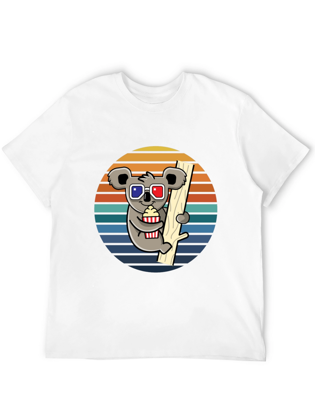 Koala Movie Night T-Shirt - Fun Graphic Tee