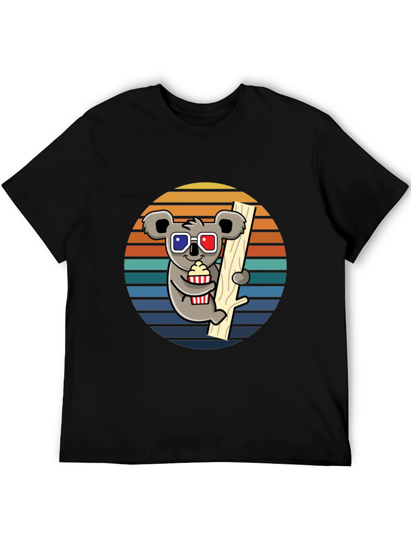 Koala Movie Night T-Shirt - Fun Graphic Tee