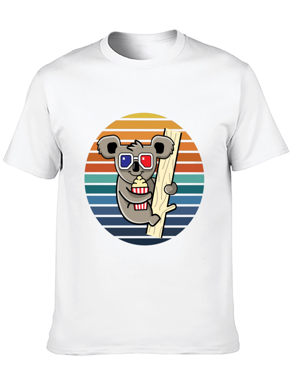 Koala Movie Night T-Shirt - Fun Graphic Tee