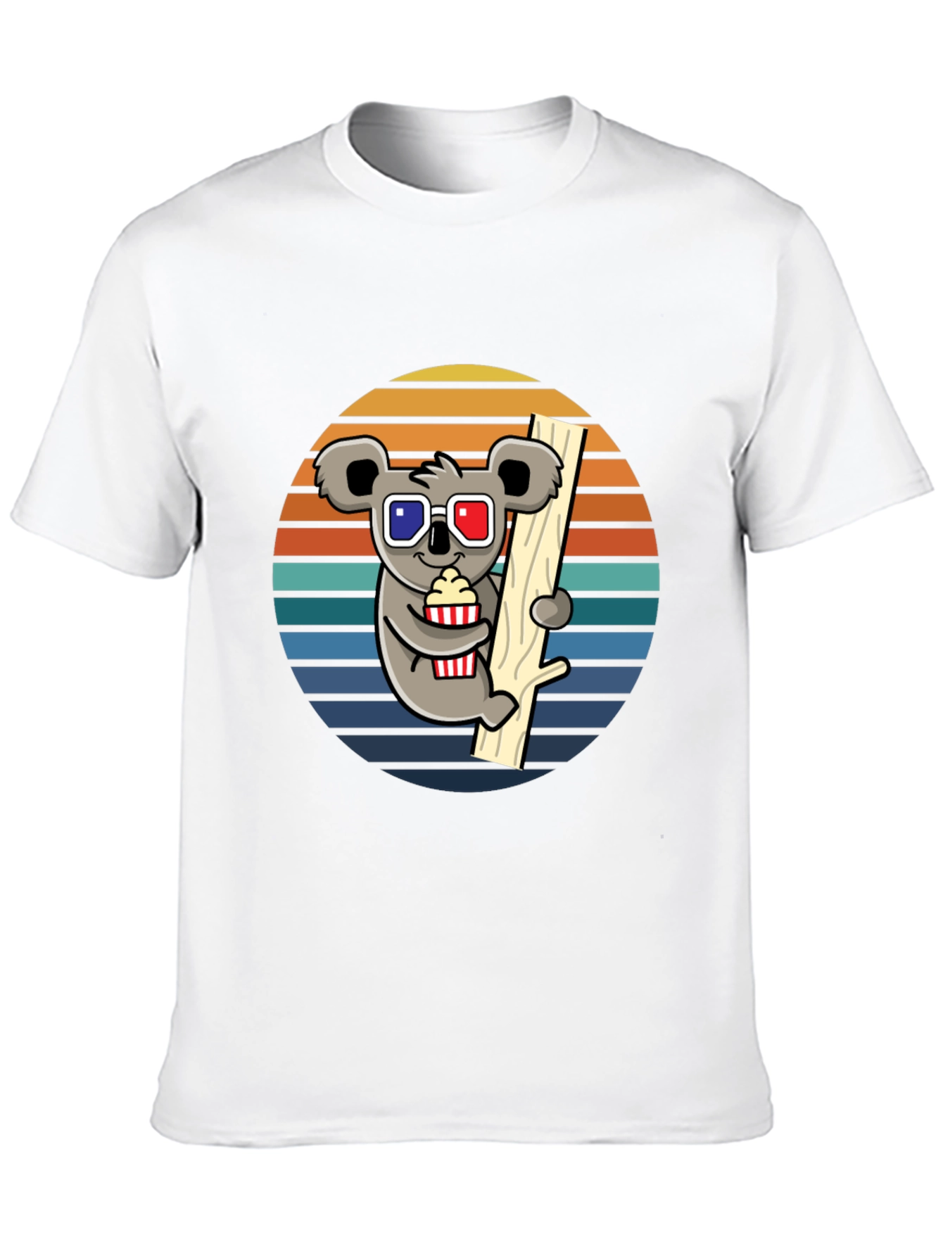 Koala Movie Night T-Shirt - Fun Graphic Tee