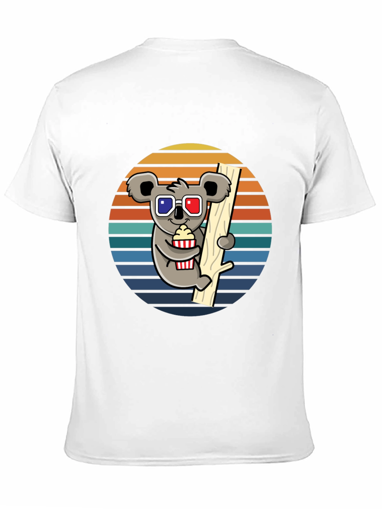 Koala Movie Night T-Shirt - Fun Graphic Tee