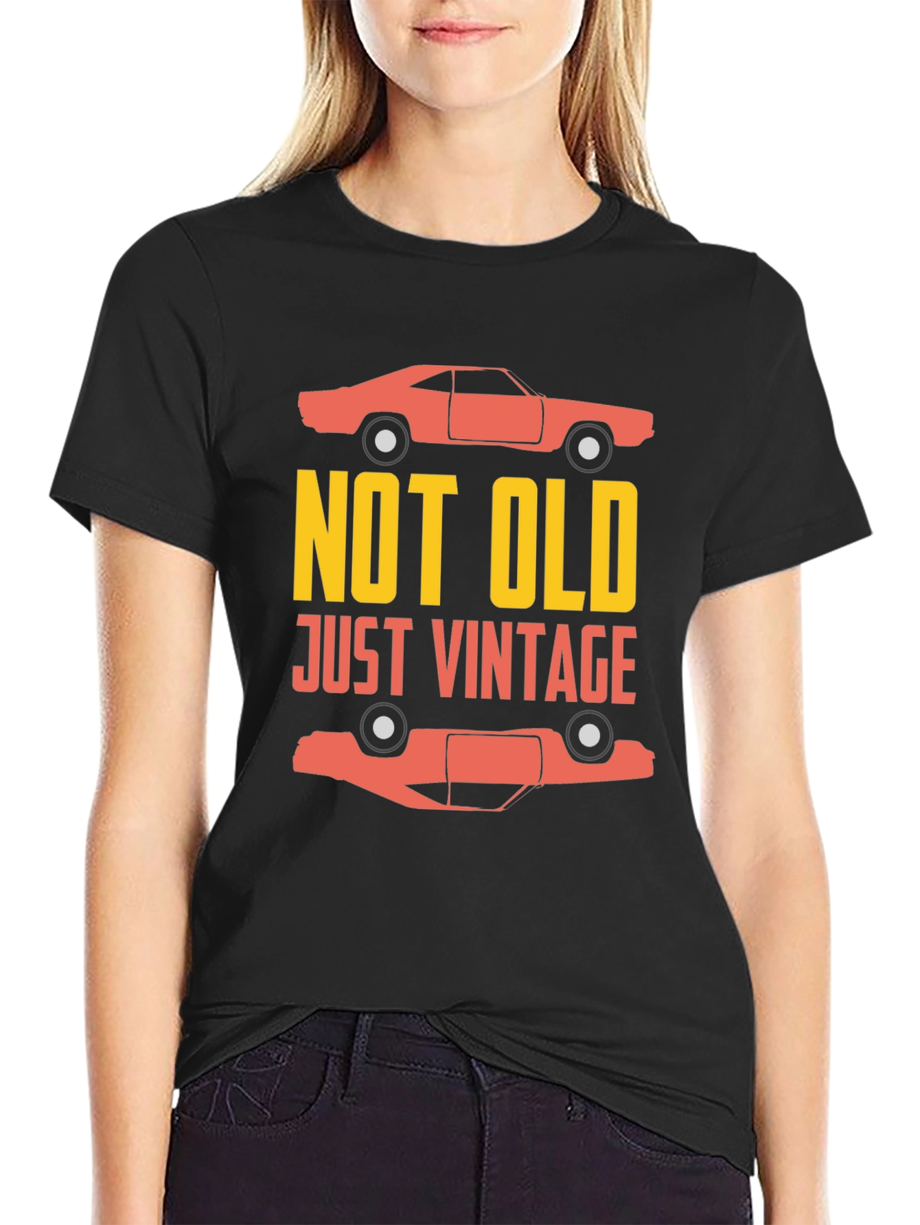 Vintage Car Graphic T-Shirt - Not Old Just Vintage