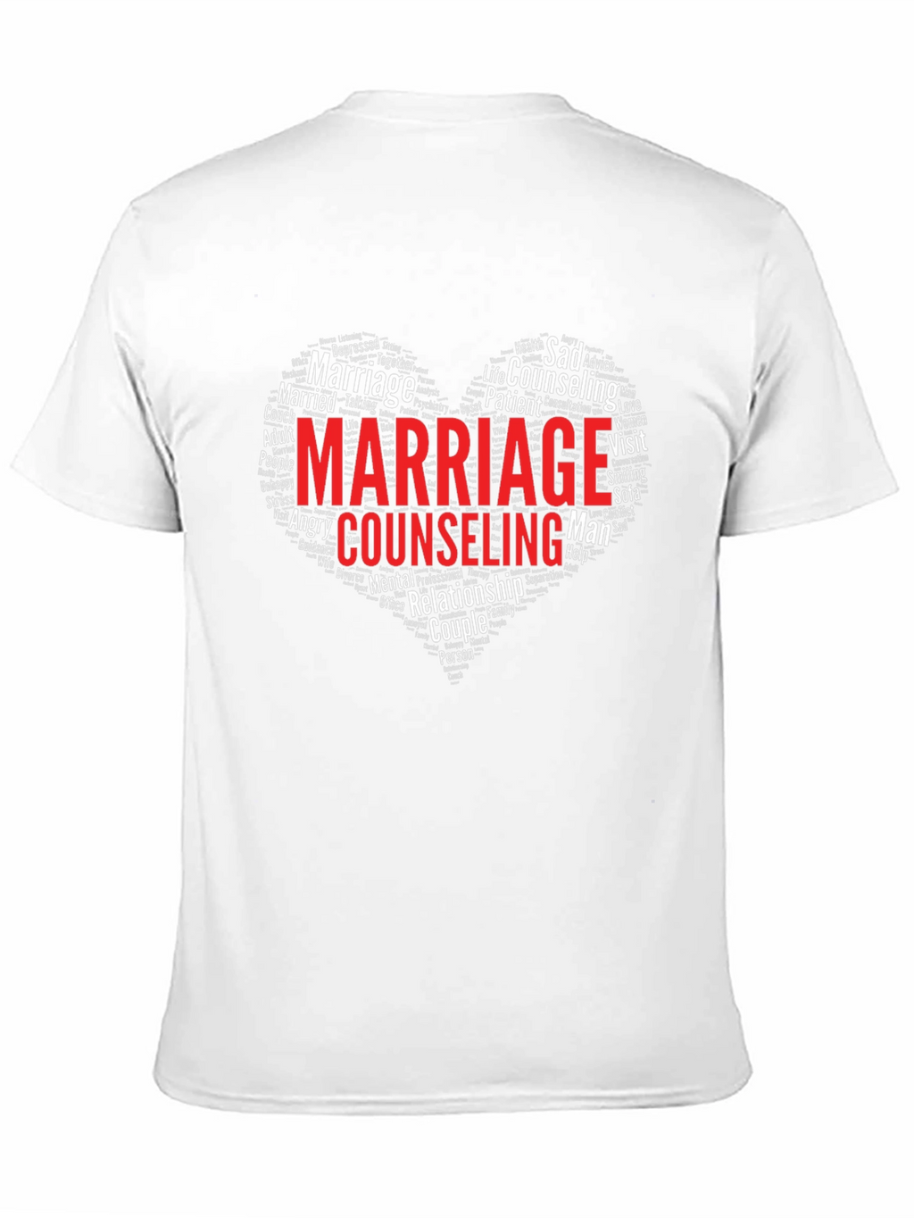 Marriage Counseling T-Shirt Heart Word Cloud