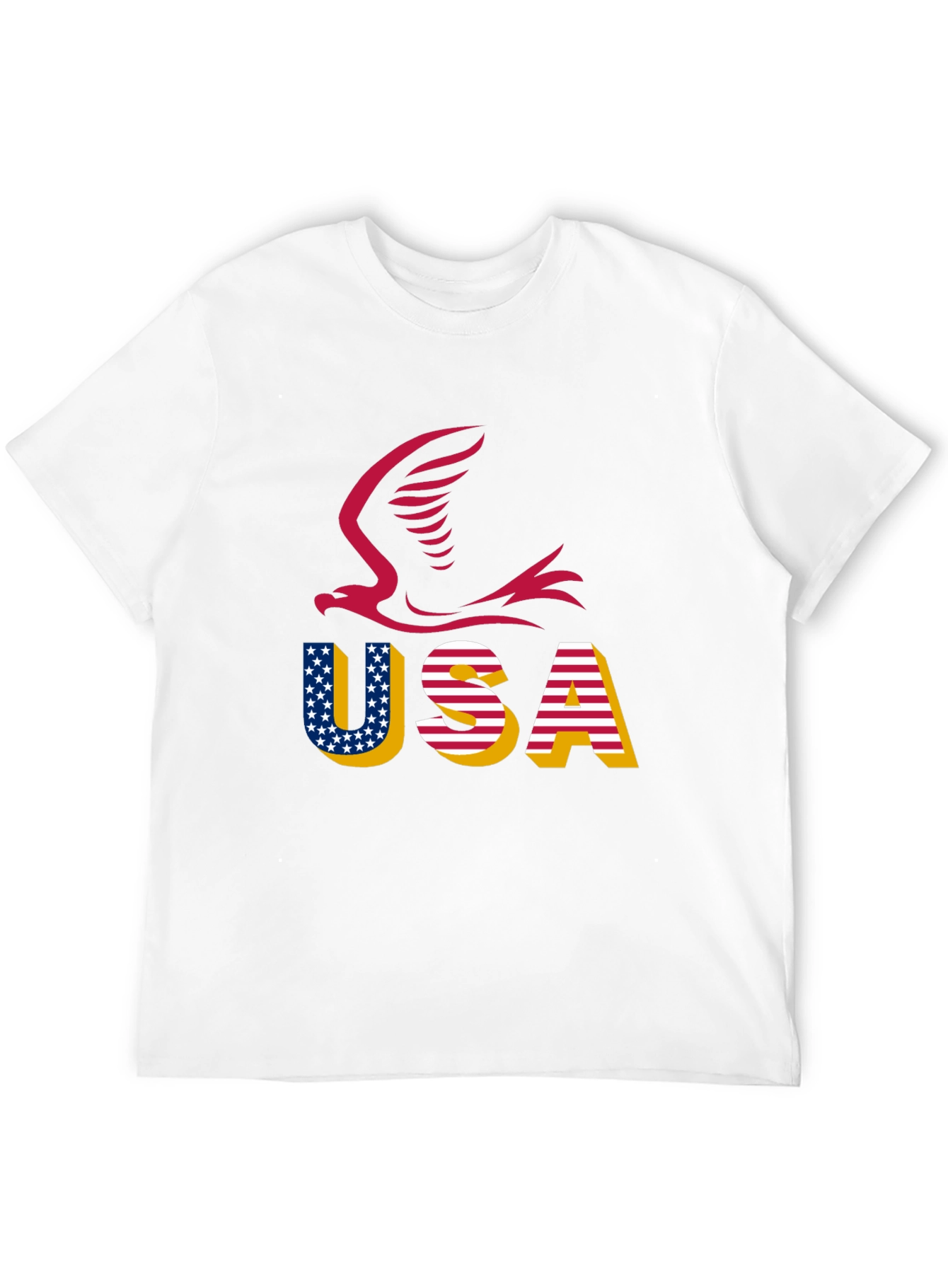 USA Eagle Graphic Tee - Patriotic Style