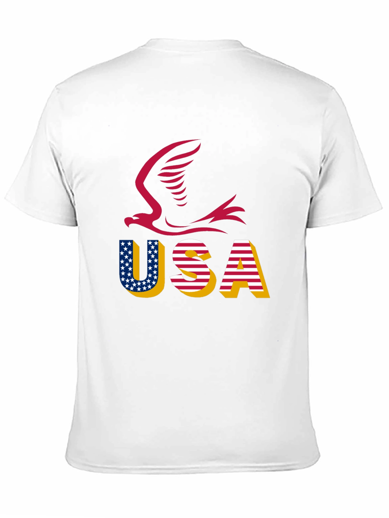 USA Eagle Graphic Tee - Patriotic Style