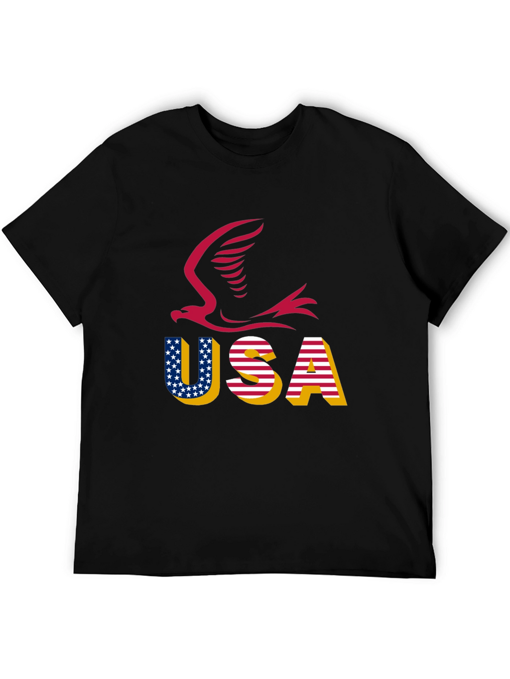 USA Eagle Graphic Tee - Patriotic Style