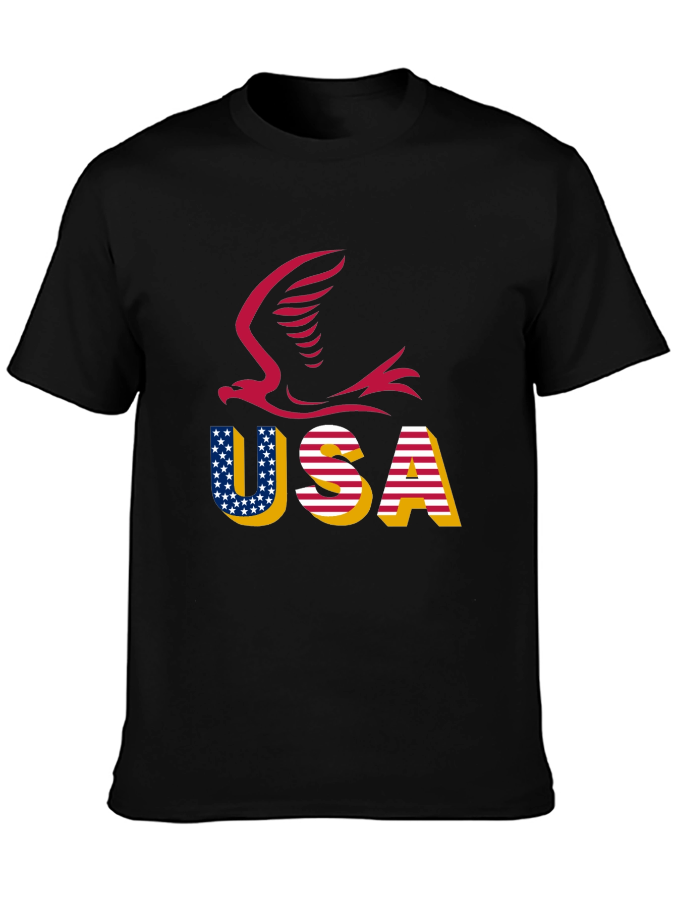 USA Eagle Graphic Tee - Patriotic Style