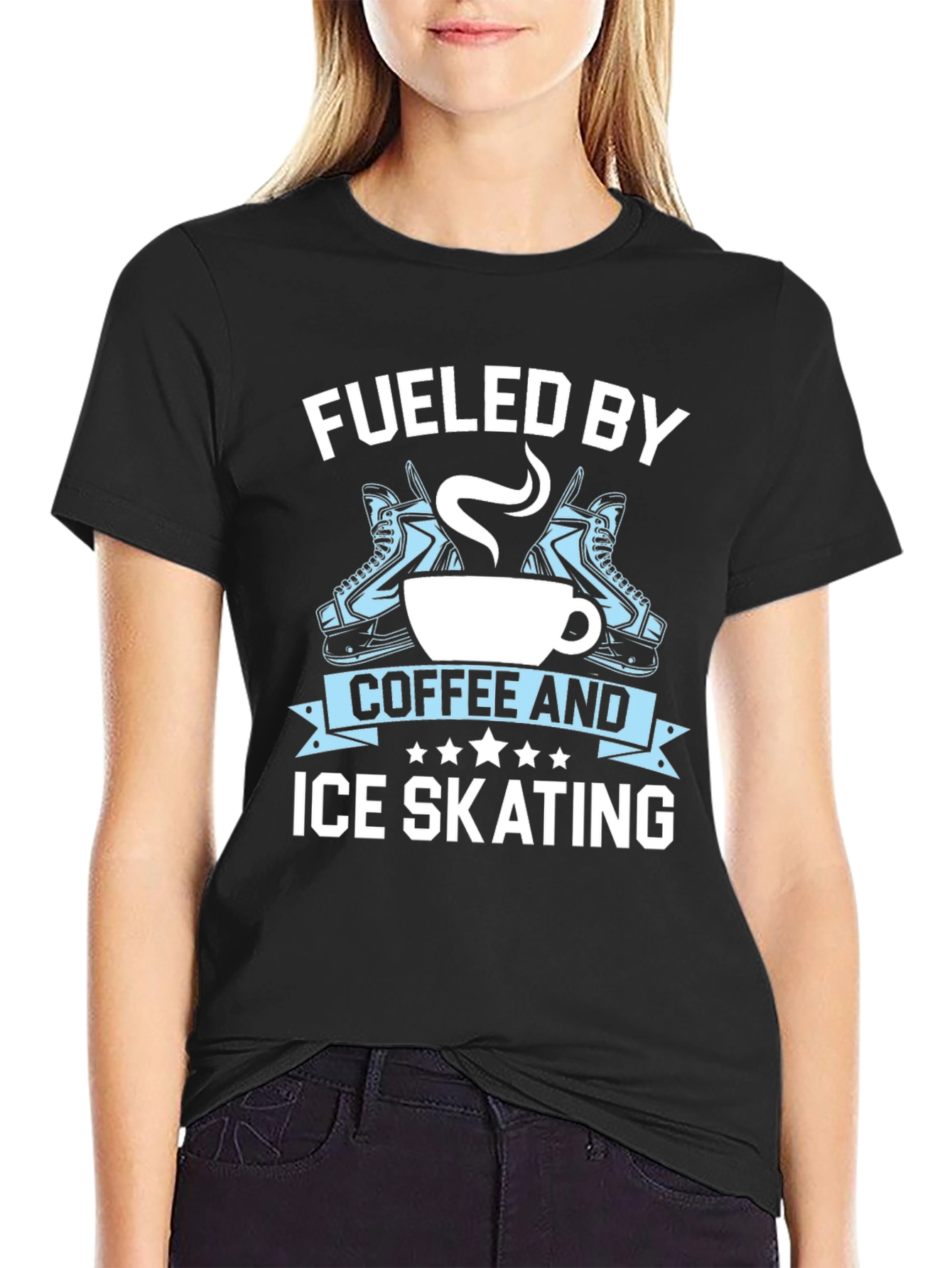 Fueled By Coffee & Ice Skating T-Shirt