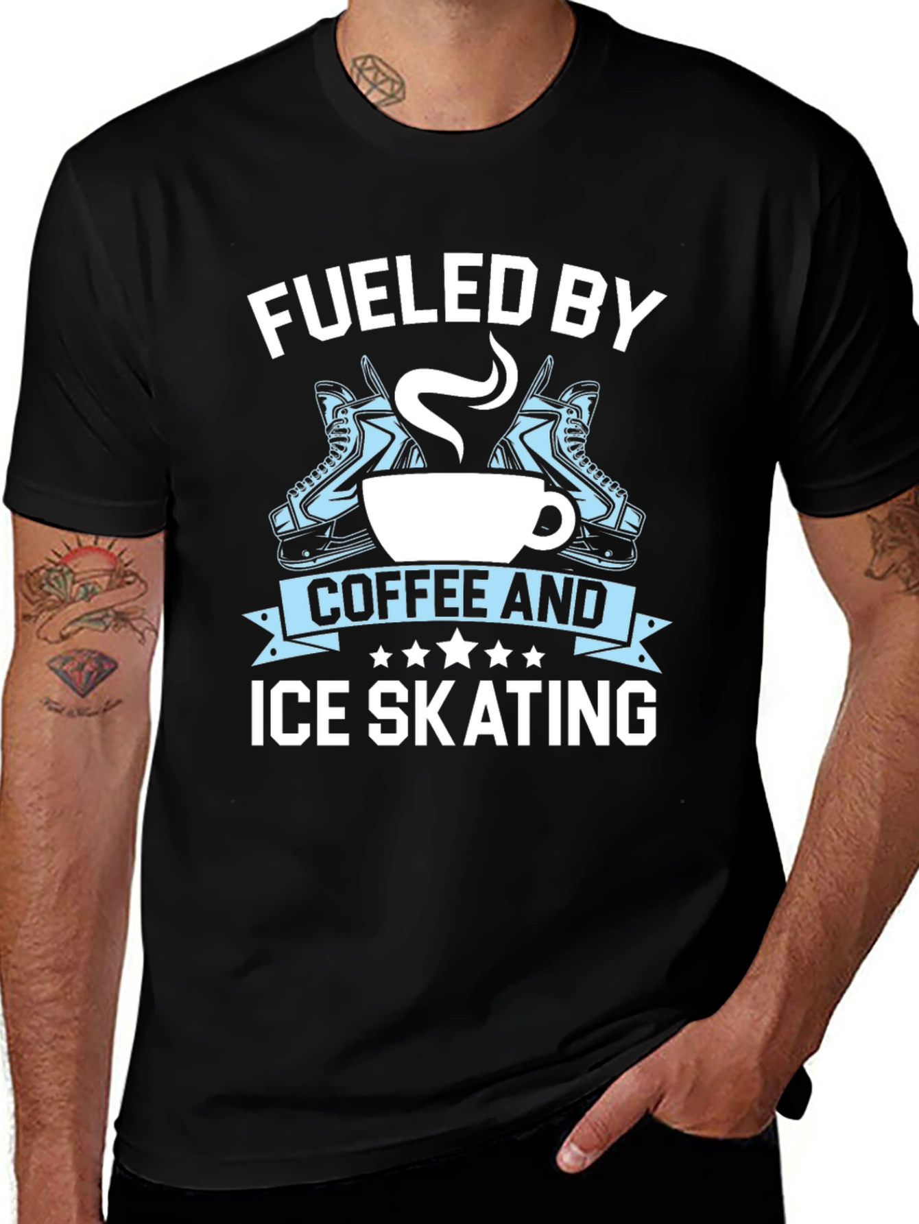 Fueled By Coffee & Ice Skating T-Shirt