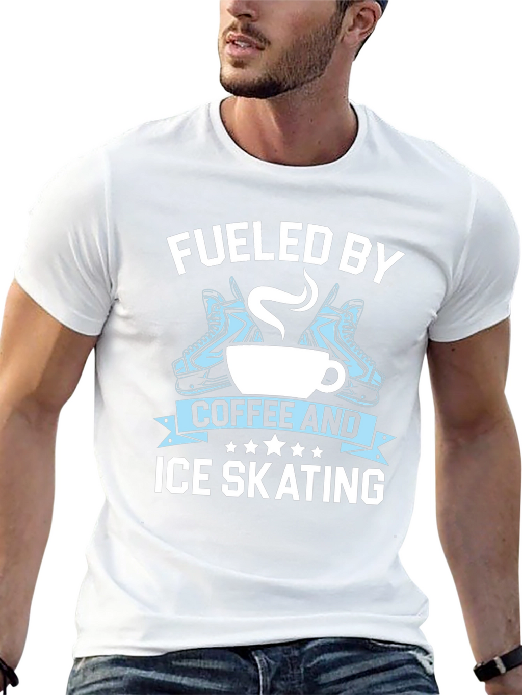 Fueled By Coffee & Ice Skating T-Shirt