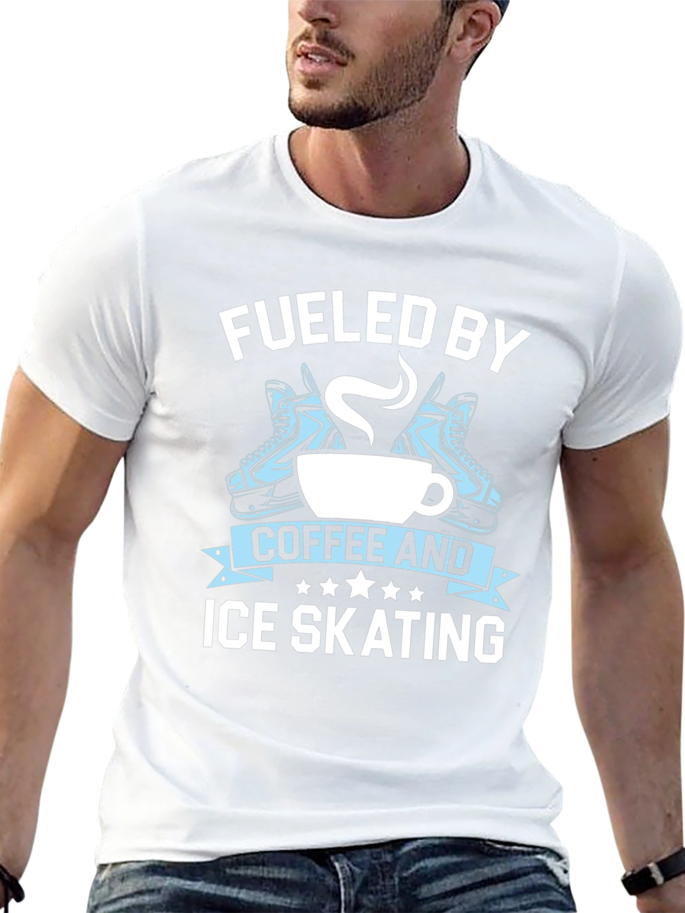 Fueled By Coffee & Ice Skating T-Shirt