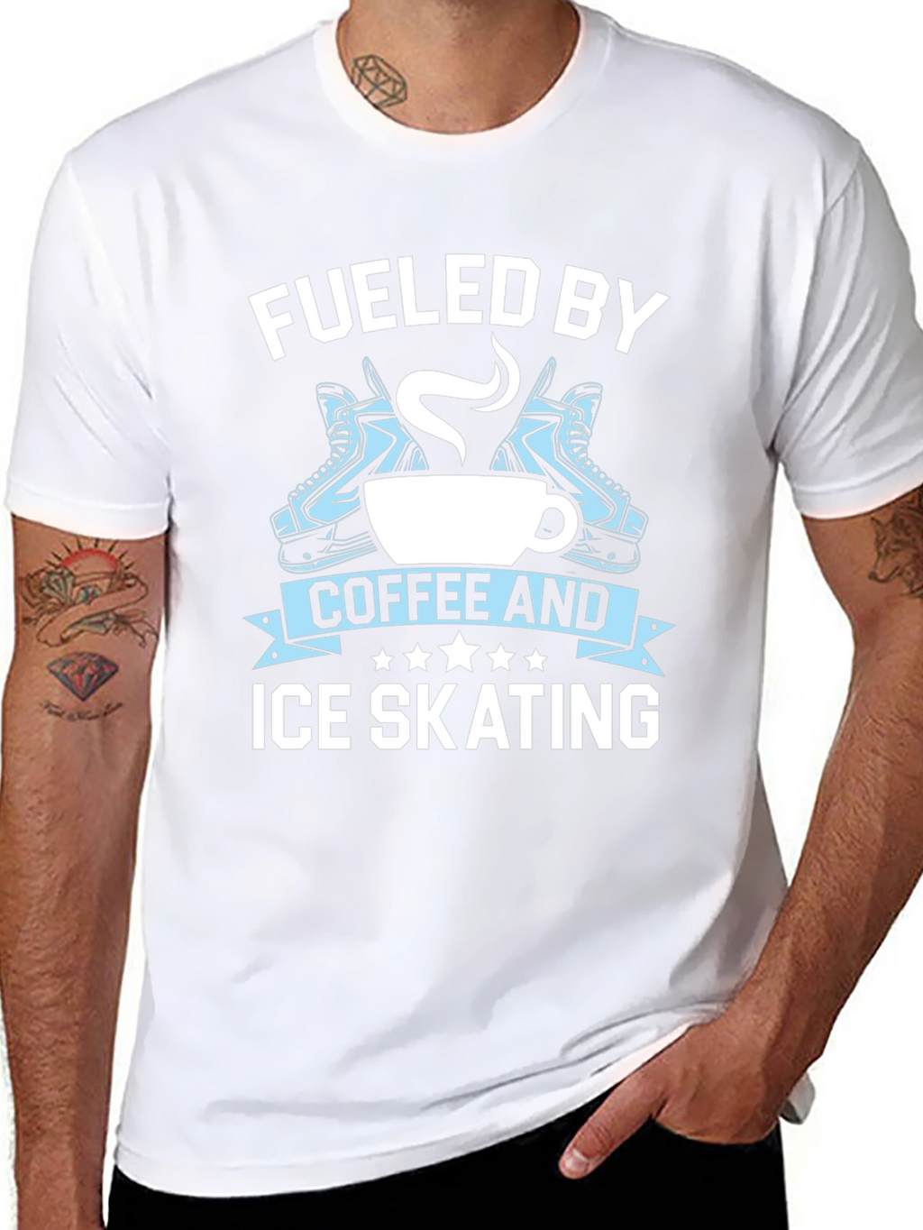 Fueled By Coffee & Ice Skating T-Shirt