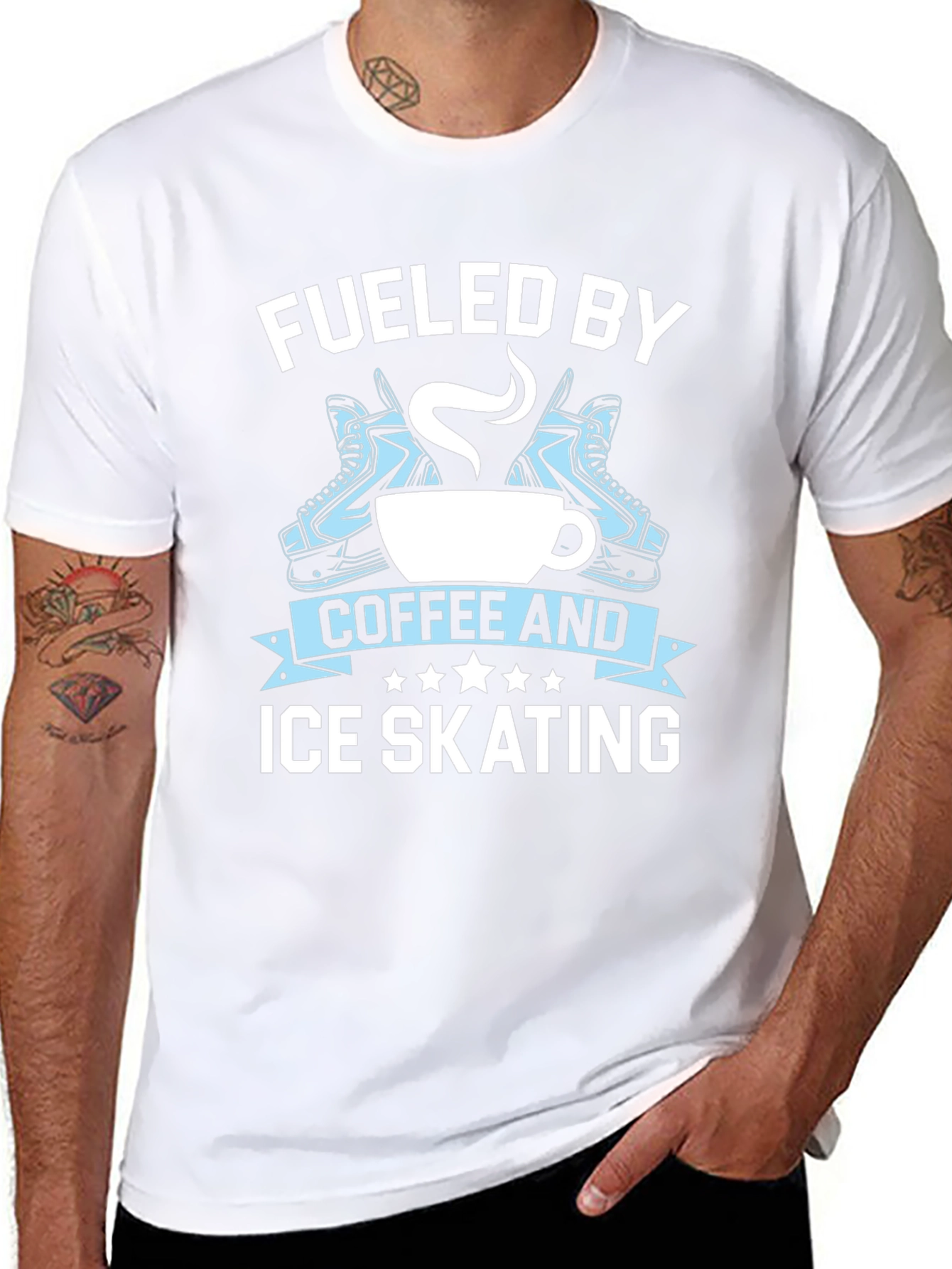 Fueled By Coffee & Ice Skating T-Shirt