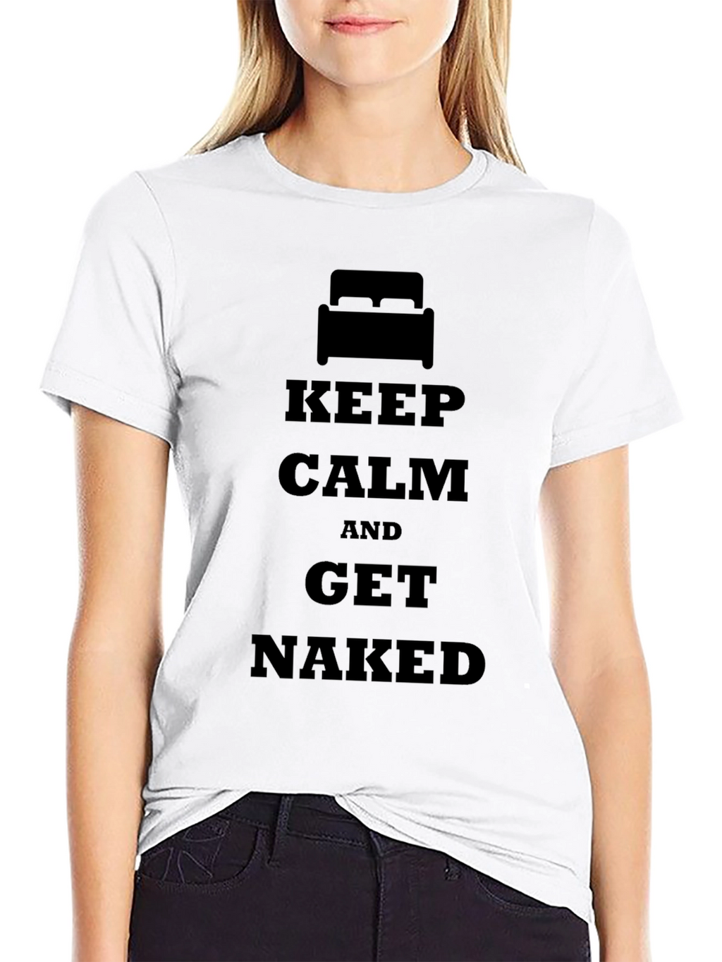 Keep Calm & Get Naked Black T-Shirt