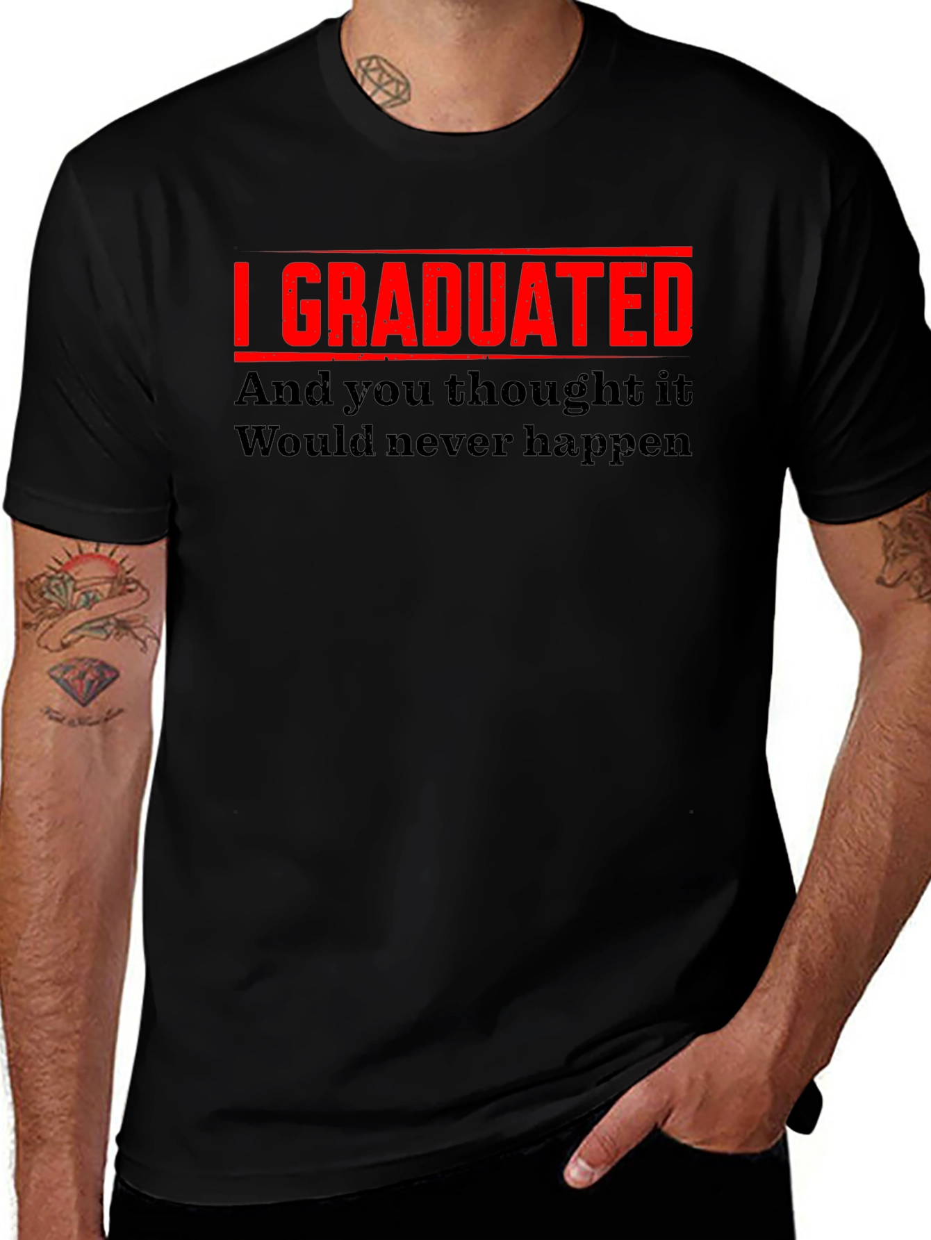 I Graduated Funny Graduation T-Shirt