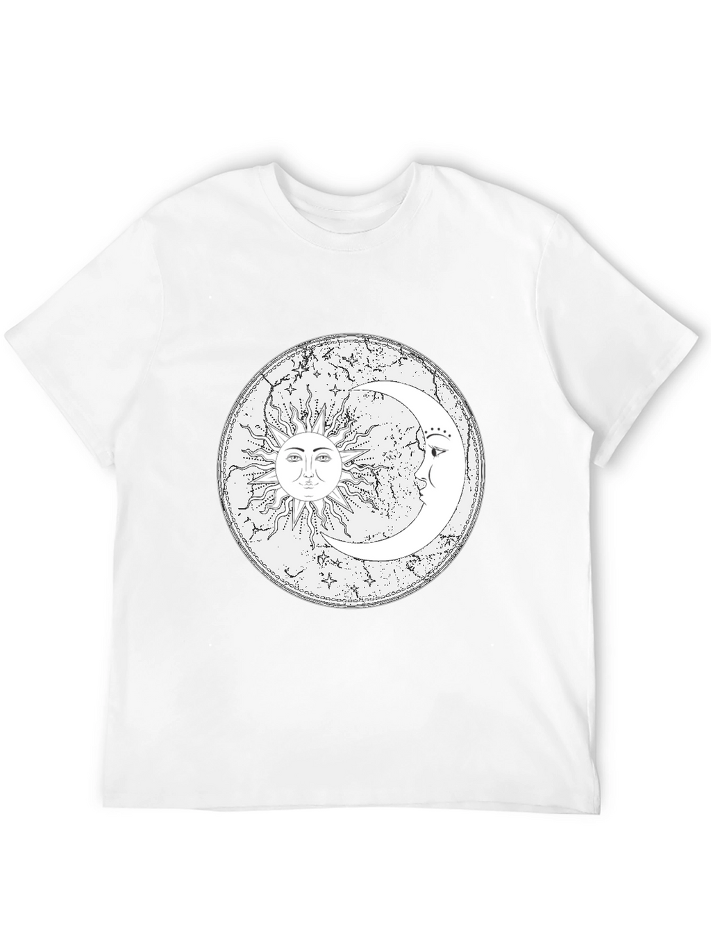 Sun & Moon Graphic Tee - Celestial Design