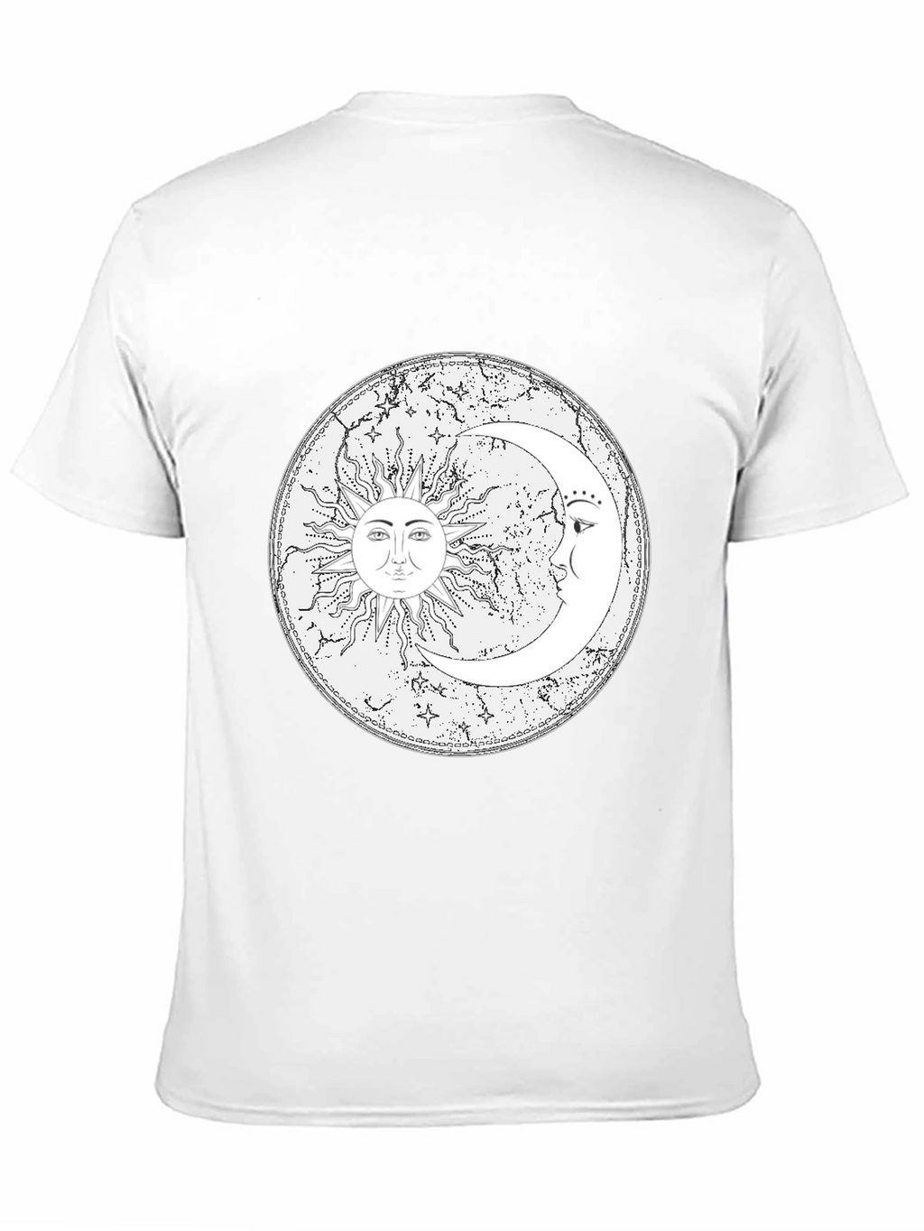 Sun & Moon Graphic Tee - Celestial Design
