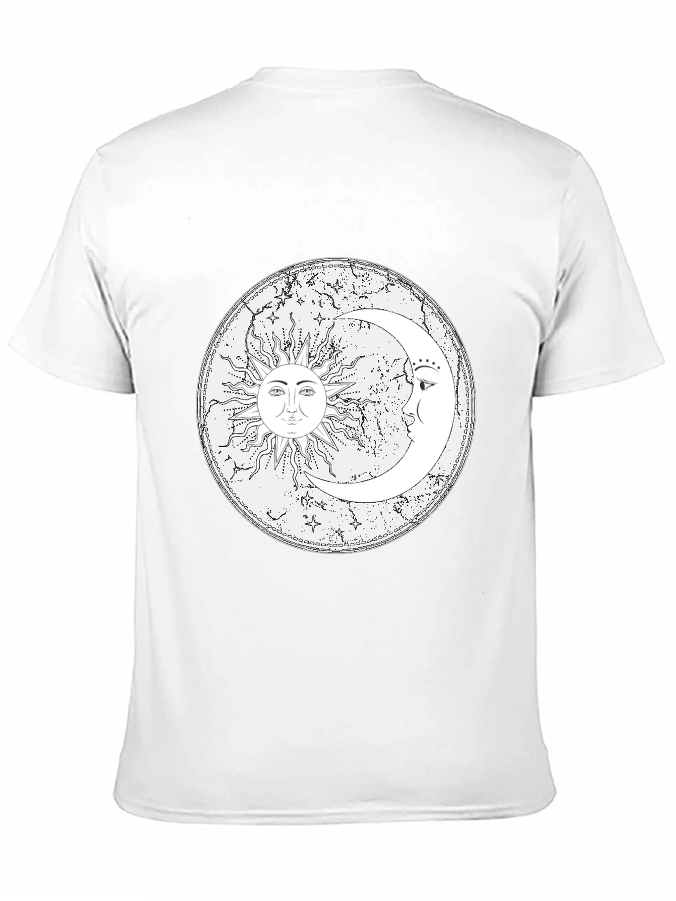 Sun & Moon Graphic Tee - Celestial Design