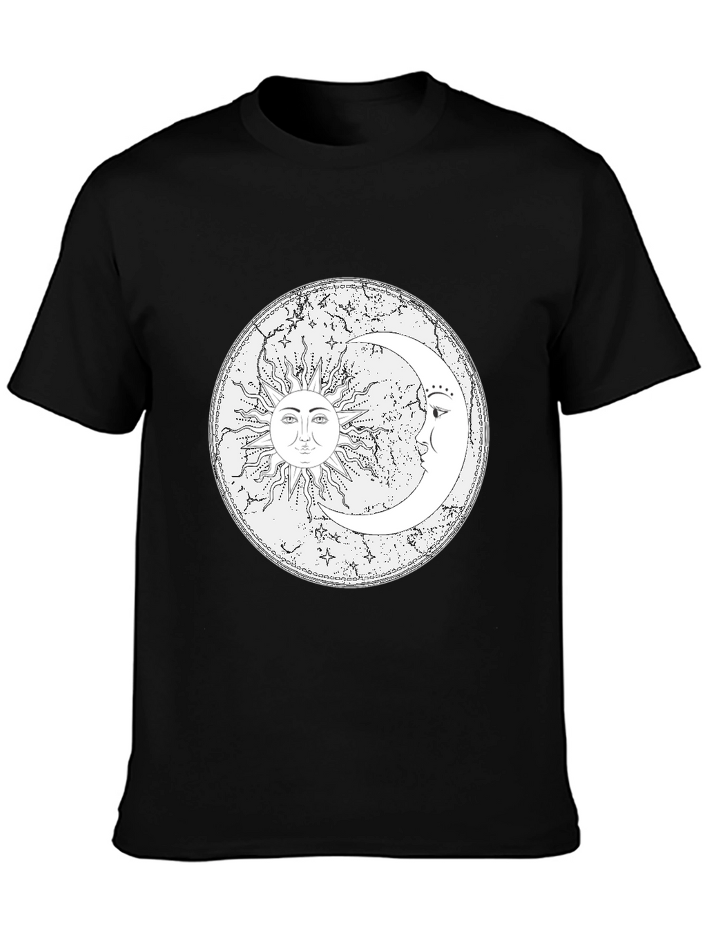 Sun & Moon Graphic Tee - Celestial Design