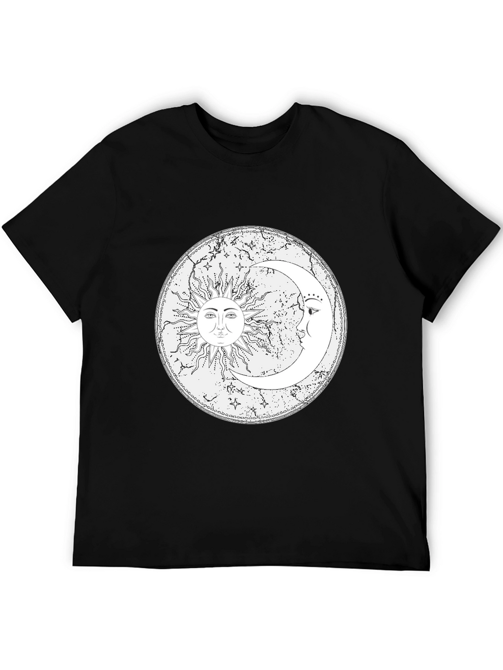 Sun & Moon Graphic Tee - Celestial Design